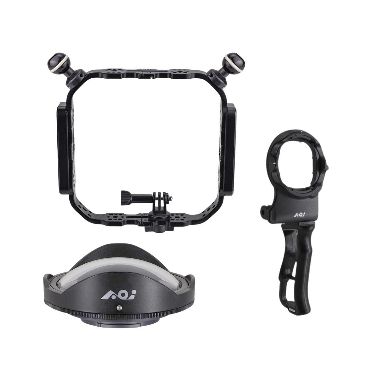 AOI Quick Release Wide Angle Wet Lens Bundle for Action Cameras