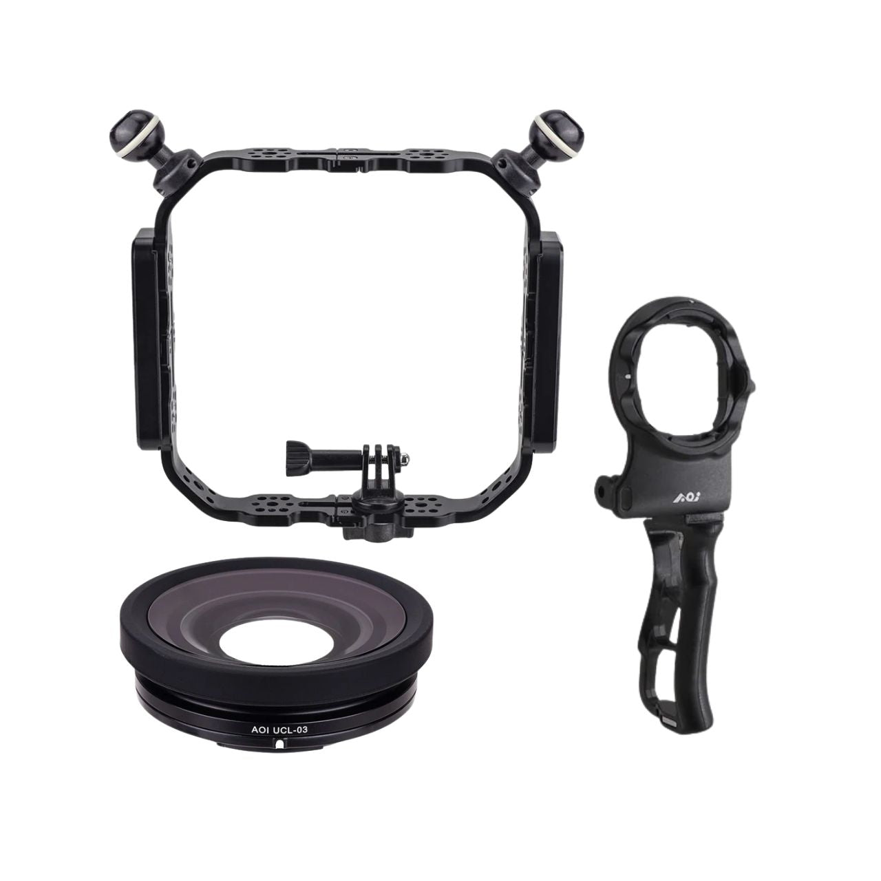 AOI Quick Release Close Up Wet Lens Bundle for Action Cameras