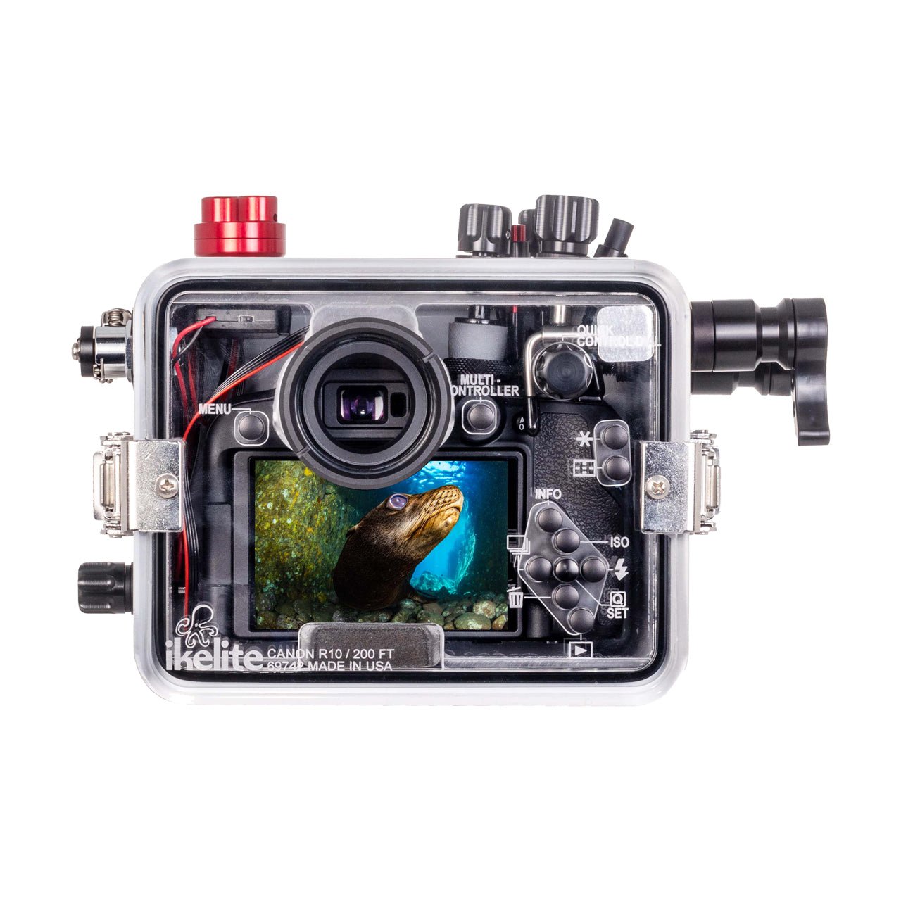 Ikelite Underwater Housing Canon R10 18-150mm Fibre Optic 200DLM