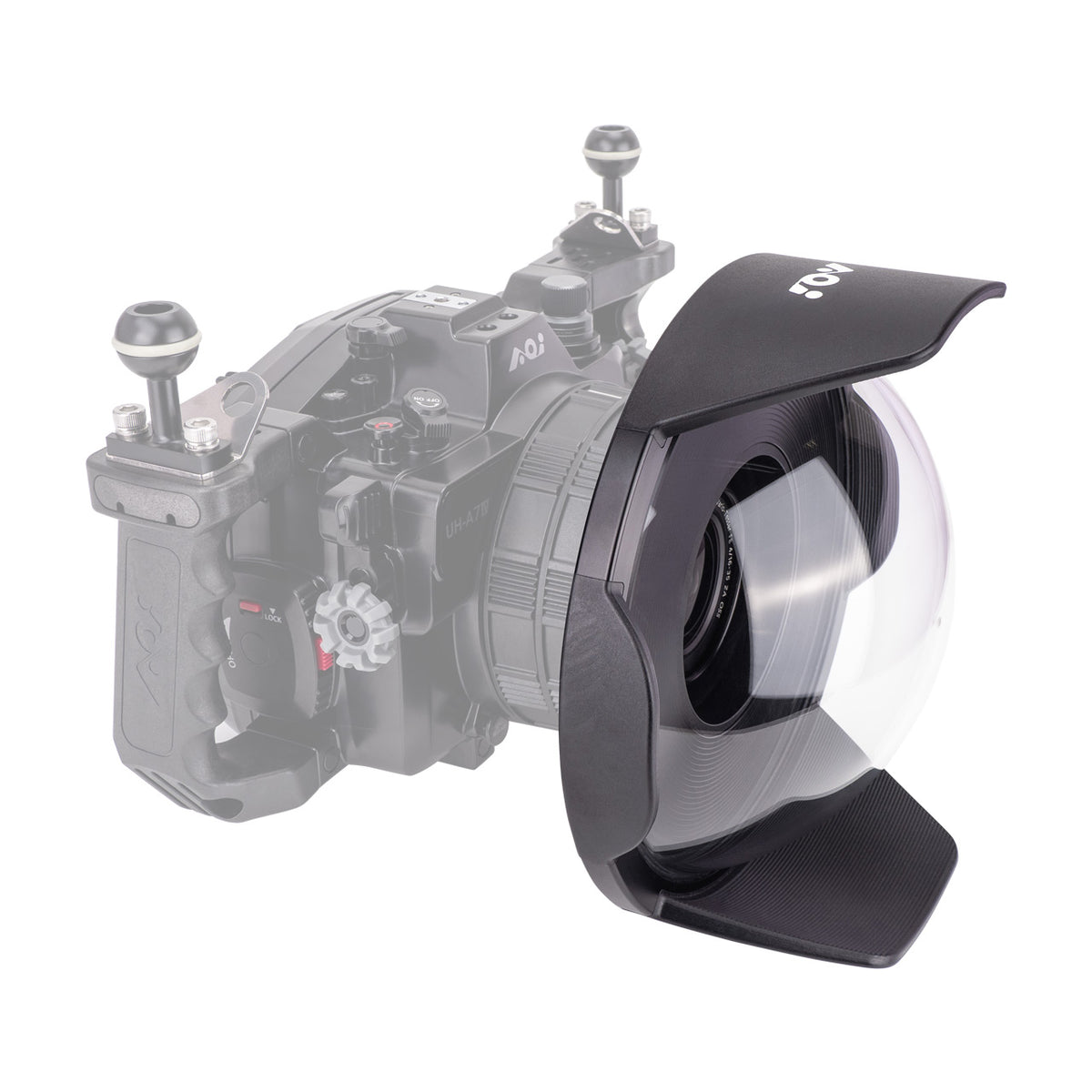 AOI Underwater Dome Port 220mm Glass Dome Port for AX Port Mount