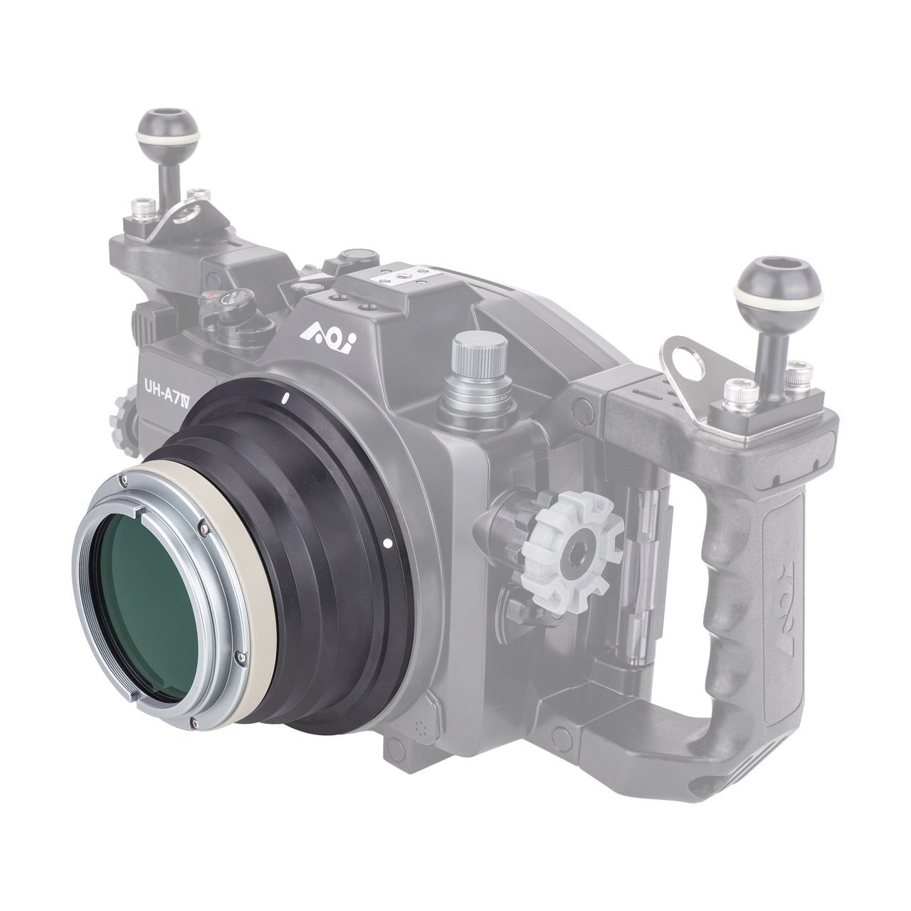 AOI Underwater Flat Port - 55 for AX Port Mount