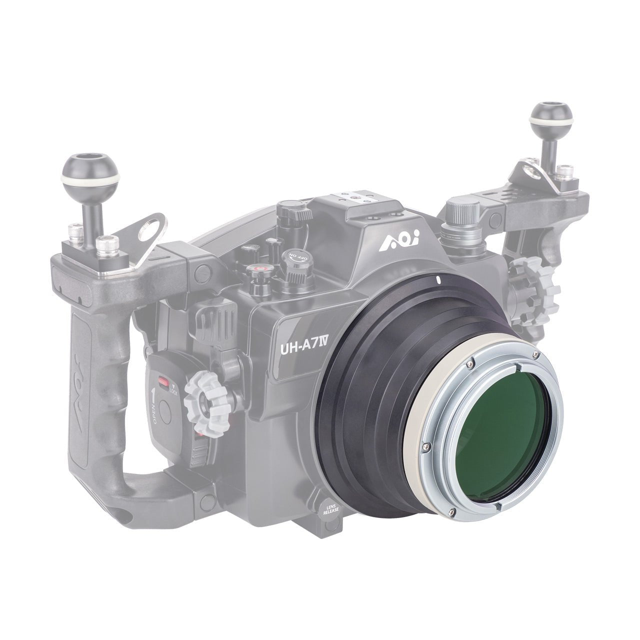 AOI Underwater Flat Port - 55 for AX Port Mount