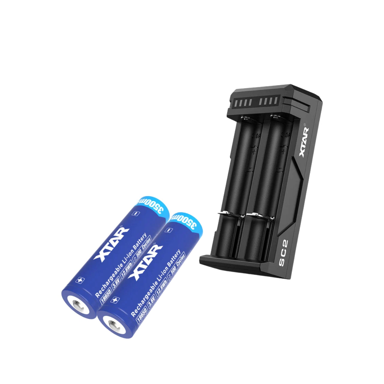 XTAR Charger & Batteries for Video or Strobe