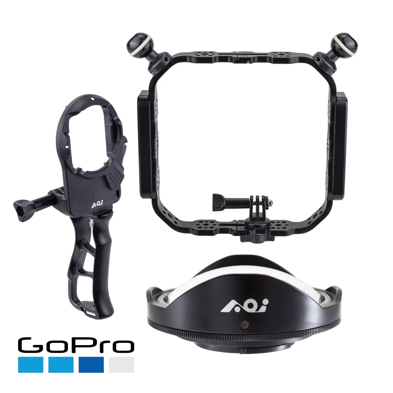 AOI Compact Tray & Wide Angle Lens GoPro Travel Kit