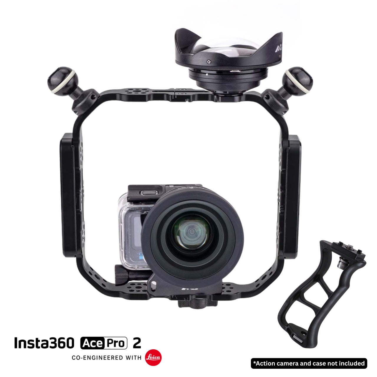 AOI Compact Tray Deluxe Wide Angle & Close-Up Lens Insta360 Ace Pro 2 Travel Kit