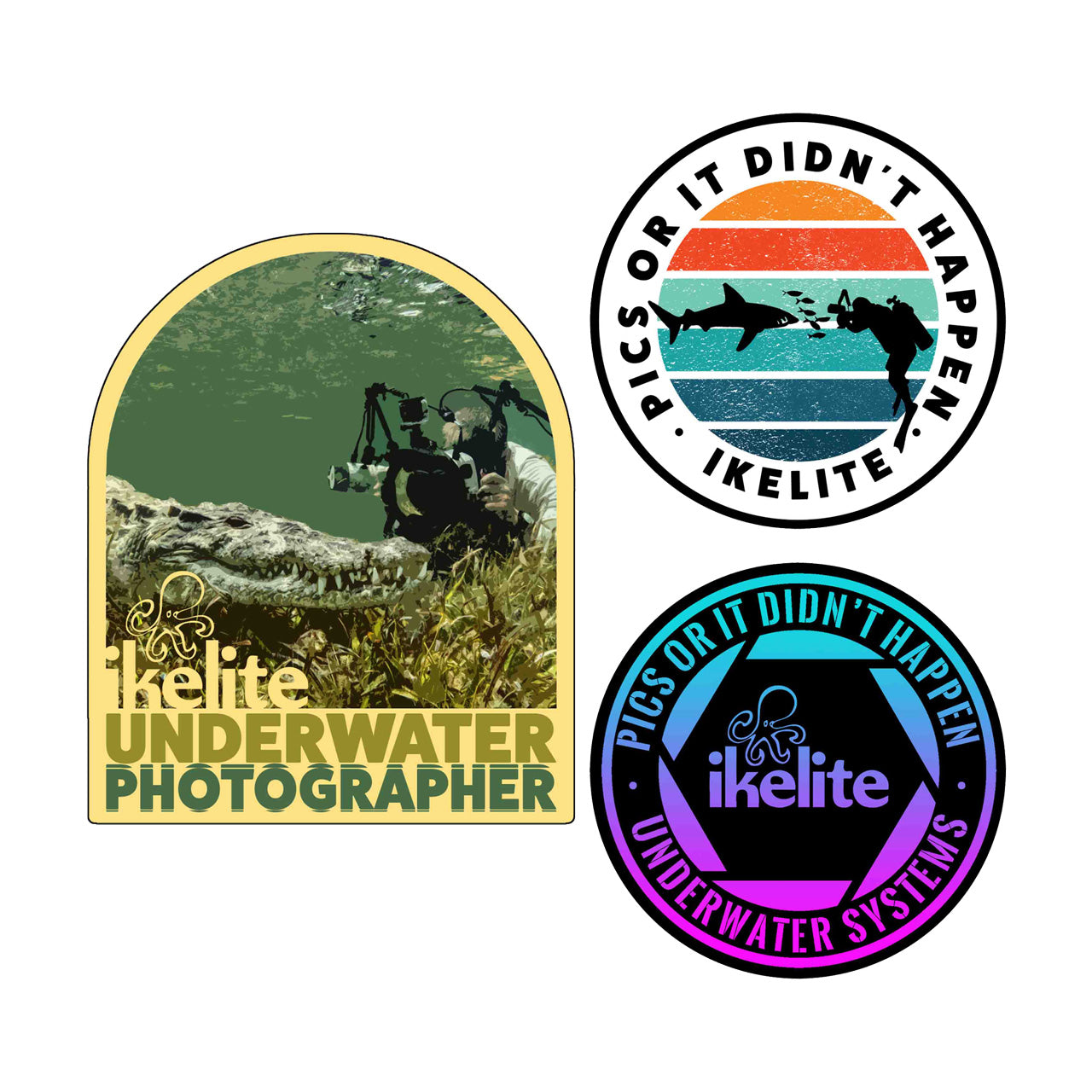 Sticker Pack ( Photographer / Color Block / Badge )