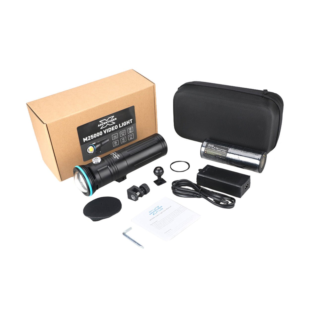 X-Adventurer Underwater Video Light M25000 Smart Strobe 25000 Lumens