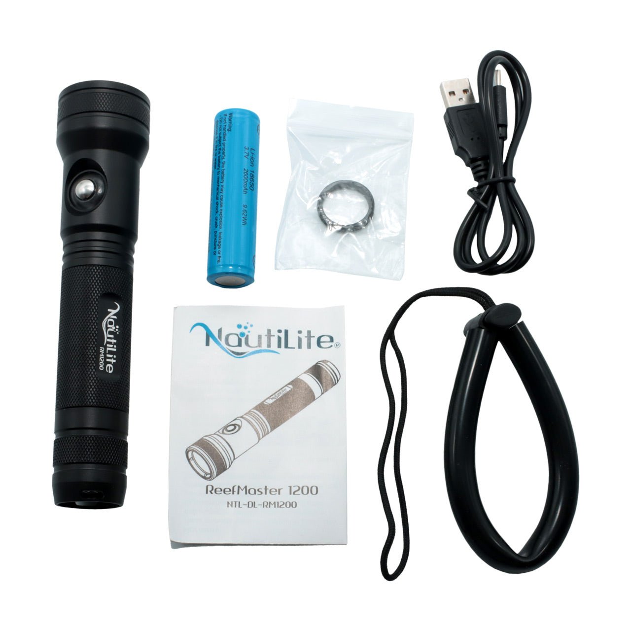 Nautilite Dive Torch Reefmaster 1200 - 1200 Lumens with Li-Ion Battery