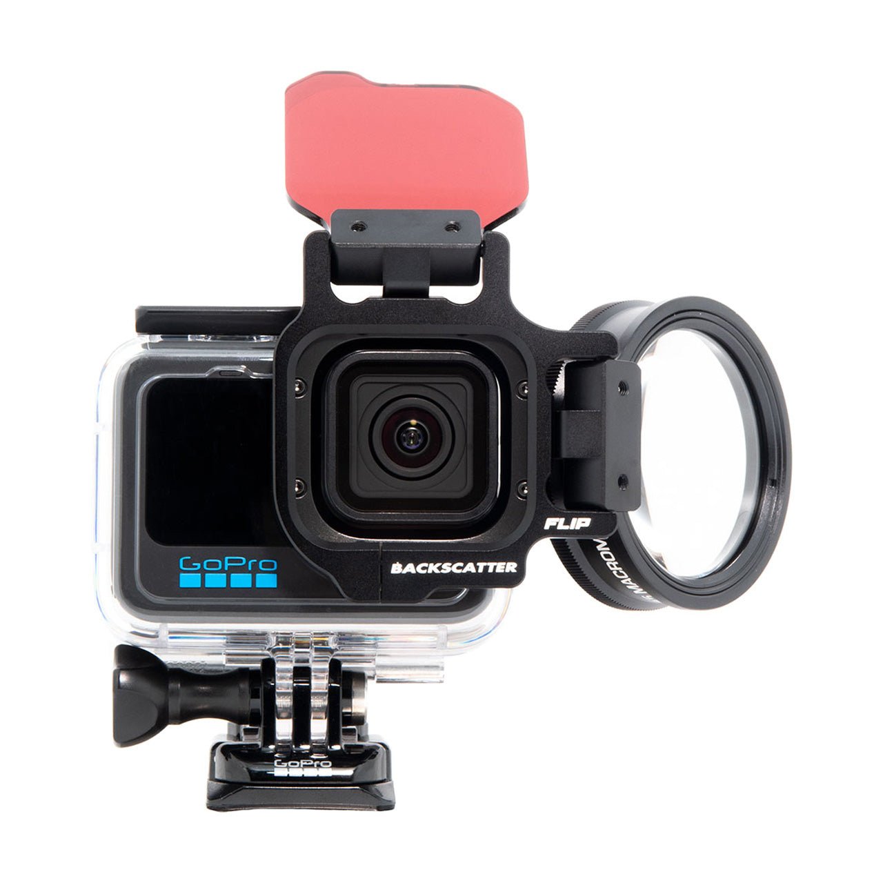 BACKSCATTER FLIP13 Pro Package with DIVE & DEEP Filters & +15 MacroMate Mini Lens for GoPro HERO Cameras