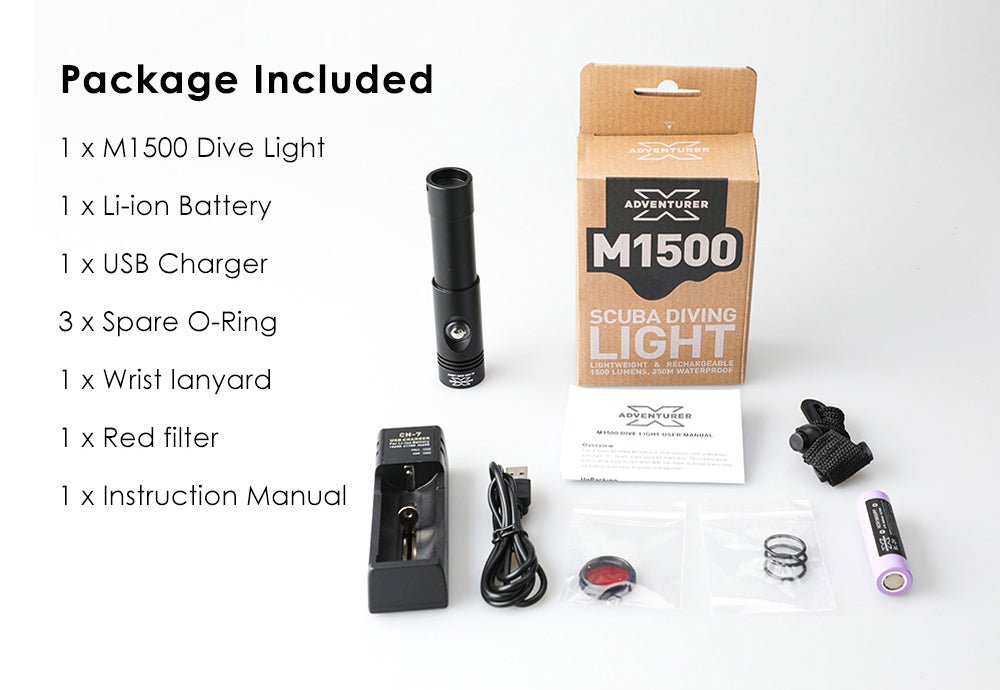 Dive Torch X-Adventurer M1500SL