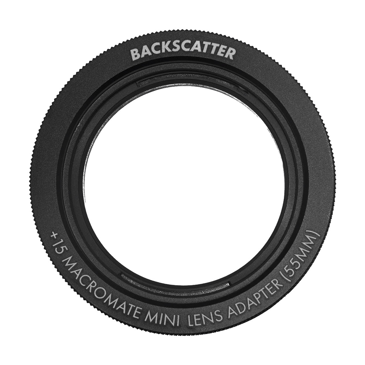 Backscatter Lens Adapter for +15 Macro Mate 55mm to QRS-02