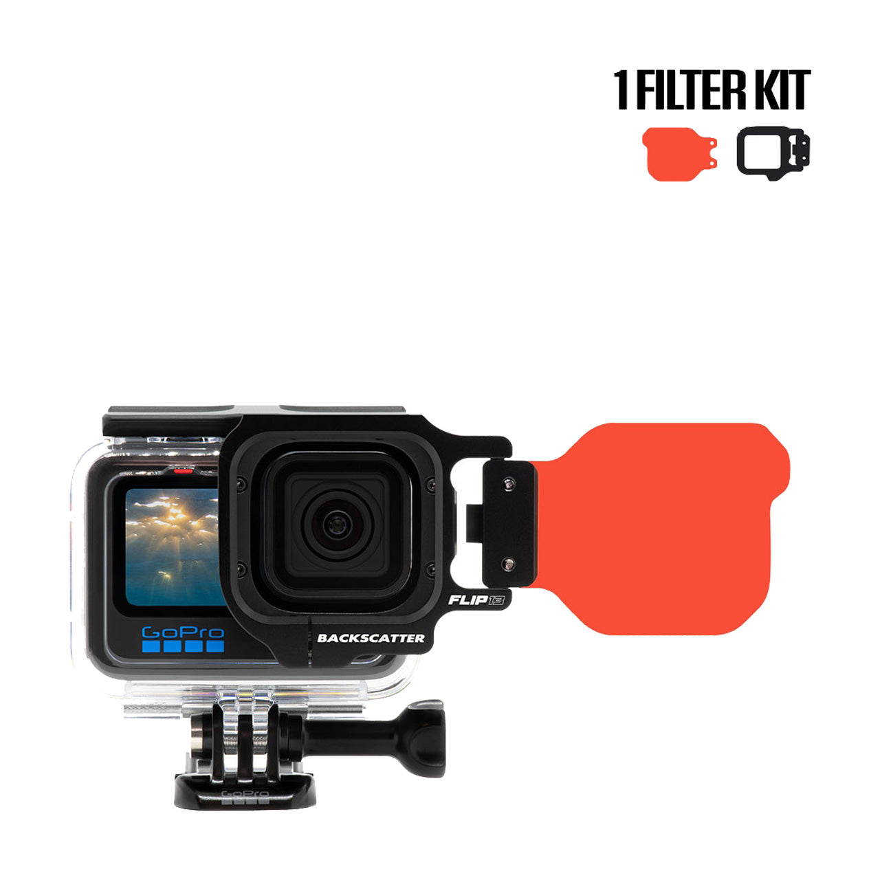 BACKSCATTER FLIP13 One Filter Kit with DIVE Filter for GoPro HERO Cameras